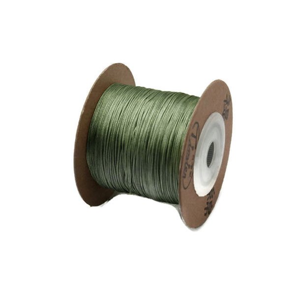Nylon cord, full spool, khaki green, 0.5mm, 140m