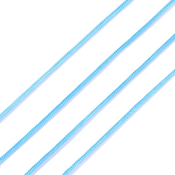 Nylon cord for jewelry making, cornflower blue, 1.5 - 2 mm, 2m