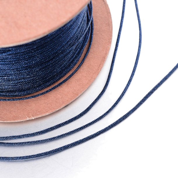 Nylon cord, navy blue, 0.5mm, 2 m.