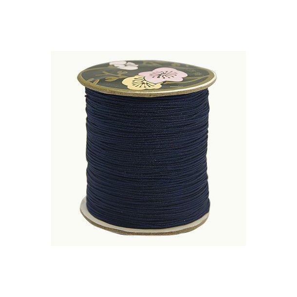 Nylon cord, navy blue, 0.5mm, 2 m.