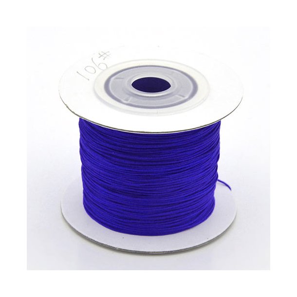 Nylon cord, mauve blue, 0.5mm, 2m