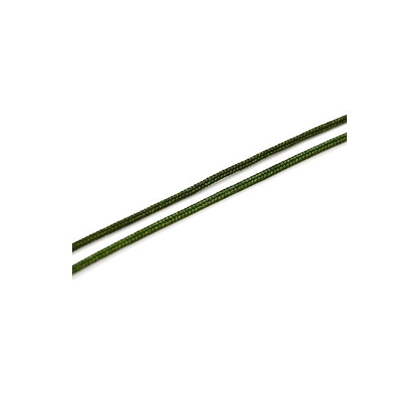 Polyesterschnur, dunkel army-grn, 1,5 bis 2 mm, 2 Meter