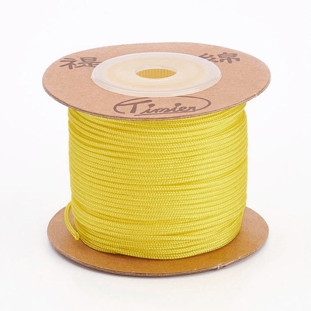 Nylon cord, small spool, yellow, extra strong, 1.5mm, 25m.
