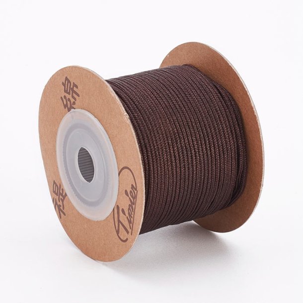 Nylon cord, coconut brown, extra strong, 1.5mm, 2m.
