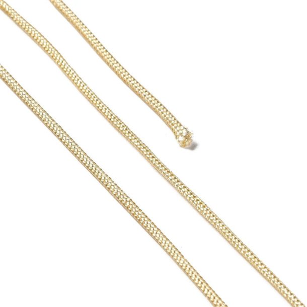 Nylon cord, light golden, extra strong, 1.5mm, 2m.