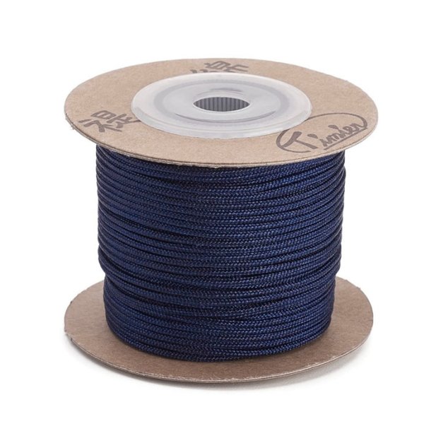 Polyester cord, midnight blue, 1.5 mm, extra strong, 25 m on roll, 1 piece