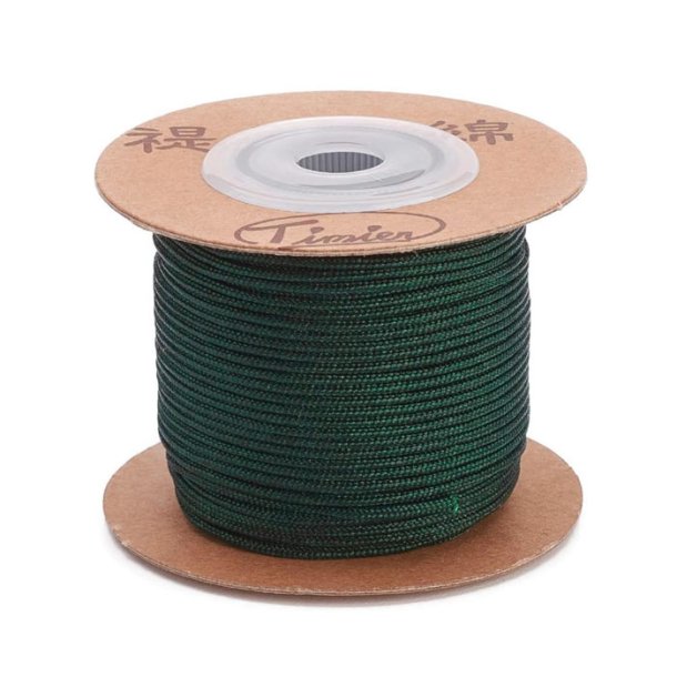 Polyester cord, dark green, 1.5 mm, extra strong, 25 m on roll, 1 piece