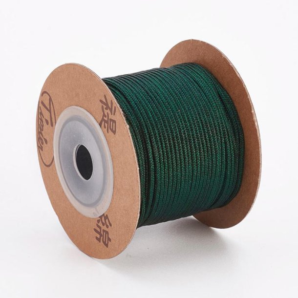 Nylon cord, dark green, extra strong, 1.5mm, 2m.