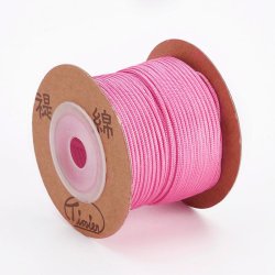 Polyesterschnur, perlrosa, 1,5 mm, extra stark, 25 m auf Rolle, 1 Stk