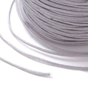 Polyesterschnur, grau, 1,5 mm, extra stark, 2 m.