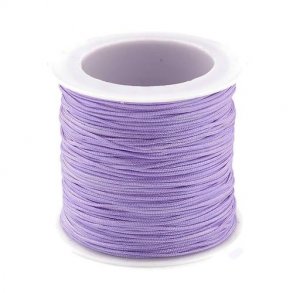Polyesterschnur fr Schmuck, hell violett, 0,9 mm, 2 m