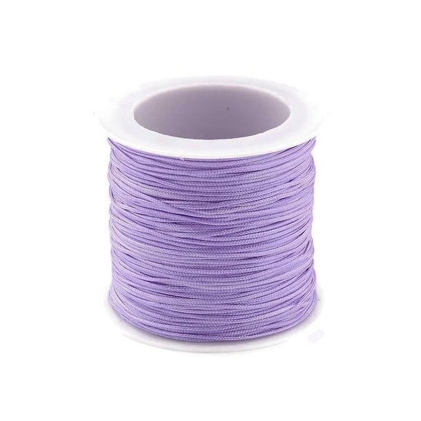 Nylon cord for jewelry making, light purple, 0,9mm, 2m