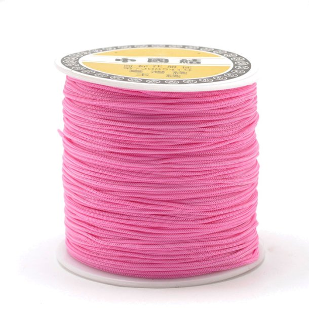 Nylon cord, hot pink, 0,9mm, 2m
