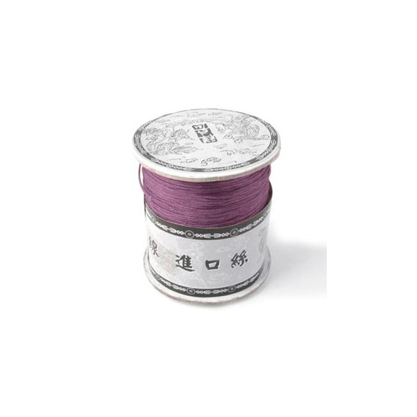 Nylon cord, dark rose, 0,9mm, 2m.
