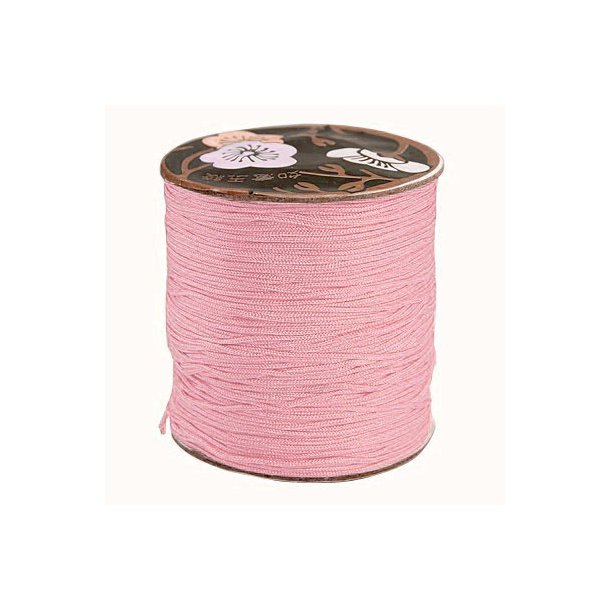 Polyesterschnur, ganze Spule, rosa, 0,9 mm, 90 m