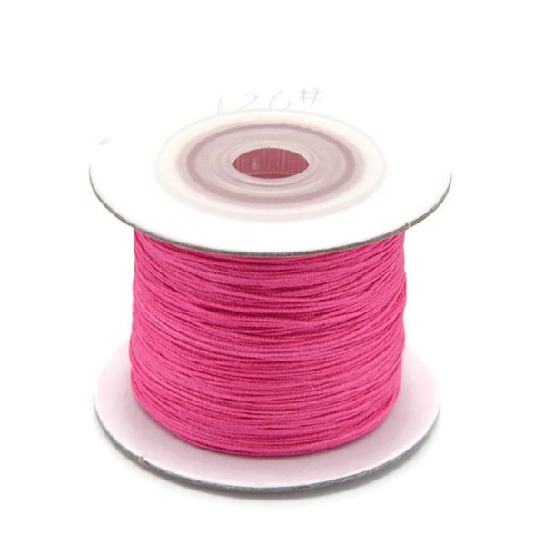 Nylon cord, hot pink, thickness 0.5 mm, 2 m