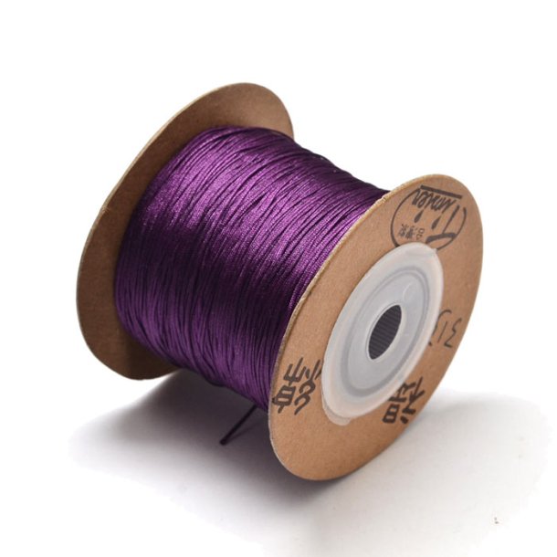 Nylon cord, dark purple, thickness 0.5mm, 2 m