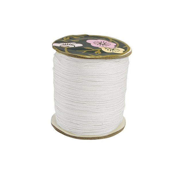 Nylon cord, full spool, white, 0,9mm, 90m.