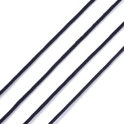 Polyesterschnur, kn�pfgarn, schwarz, 1,5 - 2 mm, 2m