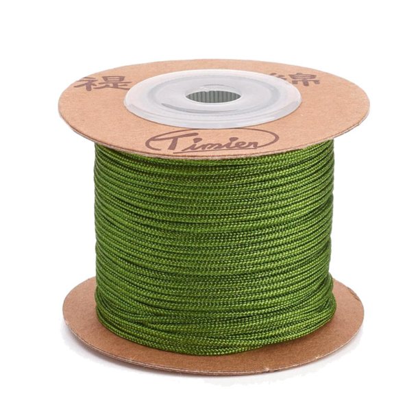 Polyester cord, olive green, 1.5 mm, extra strong, 25 m on roll