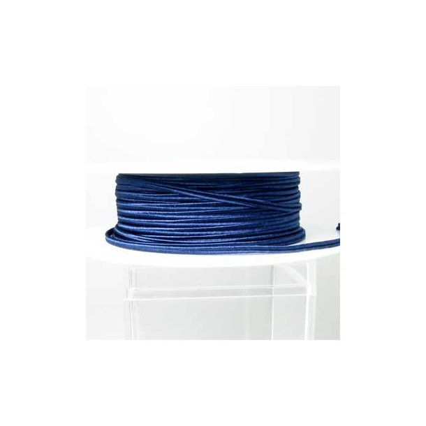 Soutache, cord, dark blue, 3x1mm, 1m