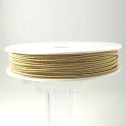 Russisches Flechtband, golden-sandfarbig, 3x1 mm, 1 Meter.