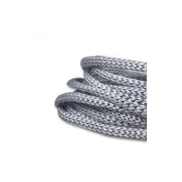 Woven nylon cord, soft, hollow, gray, diameter 3mm, 2m.