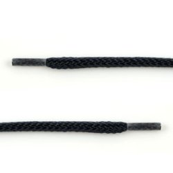 Schnur f�r Bolo-tie, rund, schwarz, Dicke 4 mm, L�nge 90 cm, 1 Stk