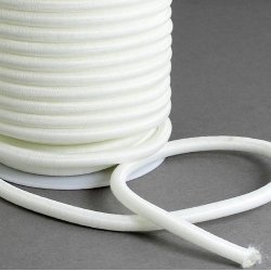 Spinning Tube, wei, mit Nylon umwickeltes PPC-Rohr, 5 mm, 25 cm