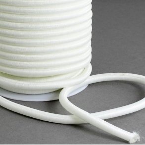 Spinning Tube, wei, mit Nylon umwickeltes PPC-Rohr, 5 mm, 25 cm