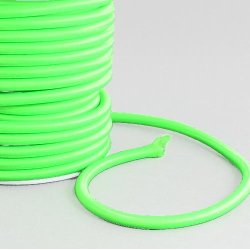 Spinning Tube, neongrn, mit Nylon umwickeltes PPC-Rohr, 5 mm, 25 cm