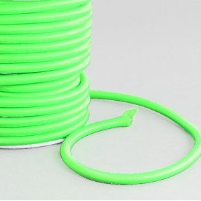 Spinning Tube, neongrn, mit Nylon umwickeltes PPC-Rohr, 5 mm, 25 cm