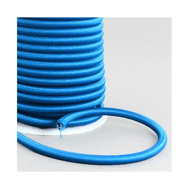 Spinning-tube, round blue nylon thread wrapped around a hypo-allergenic ppc tube, 5mm, 20cm