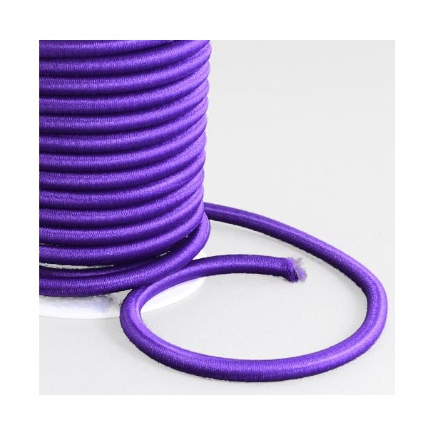 Spinning-tube, rund lilla nylonsnor omvundet allergivenligt ppc-r&oslash;r, 5 mm, 20 cm