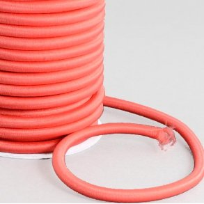 Spinning Tube, lachsfarben, mit Nylon umwickeltes PPC-Rohr, 5 mm, 25 cm