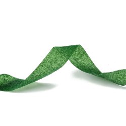 Blumenband, ganze Rolle, grnes strukturiertes Papier, Breite 12 mm, 27 m