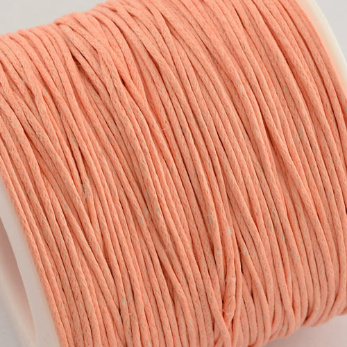 Wachsschnur, hell lachsfarben, 1,2 mm, 2 m