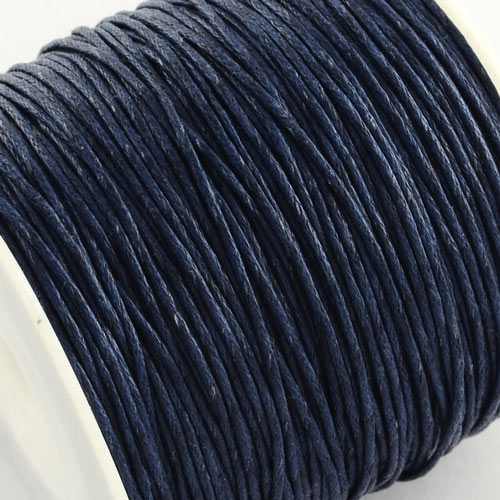 Wachsschnur, dunkelblau, Dicke 2 mm, Bund 50 m