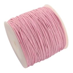 Waxed cord, pink, 1.2mm, 2m