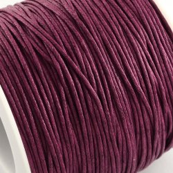 Wachsschnur, bordeaux rot, 1,2 mm, ganze Rolle 74 m