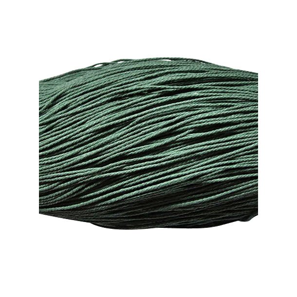 Waxed cotton cord, dark green, thickness 1,5 mm, bundle, 50 m