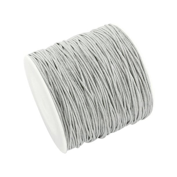 Wachsschnur, hellgrau, 1,2 mm, ganze Rolle 74 m