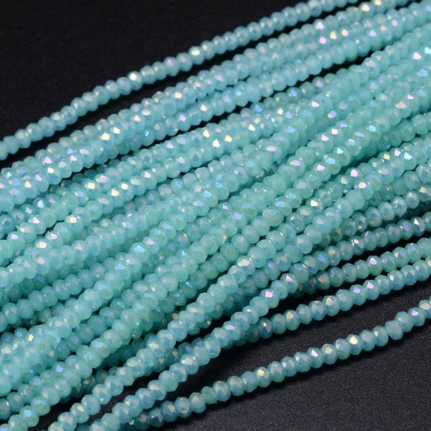 Celestial, skyblue rondelle, entire strand, 2,8-3x2 mm, 200pcs.