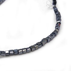 Celestial Kristall, kubisch, ganzer Strang, metallic, 2x2 mm, 100 Stk.