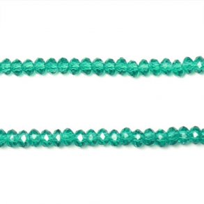 Celestial Kristall, ganzer Strang, waldgrün, 4x3 mm, 100 Stk.