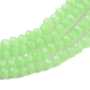 celestial crystal, complete strand, light green, 3x2 mm, ca. 180pcs.