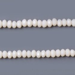 Celestial Kristall, ganzer Strang, puderfarben, opak, ca. 3,5x2,5 mm, 145 Stk.