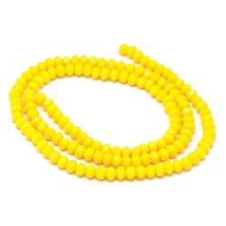 Celestial Kristall, ganzer Strang, gelb, opak, 3x2 mm, ca. 150 Stk.