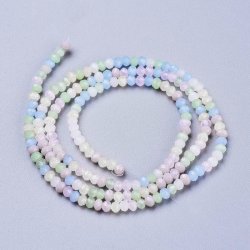 Celestial, ganzer Strang, gemischte helle pastellfarben, klein, 3x2 mm, 170 Stk.