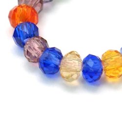 Celestial, ganzer Strang, gemischte Farben, klein, 3x2 mm, 140 Stk.